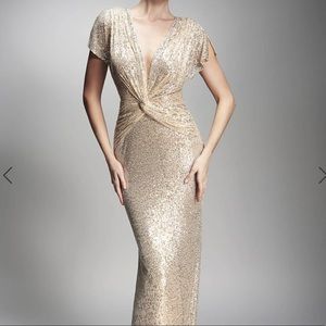 Nicole Bakti Sequence Gown